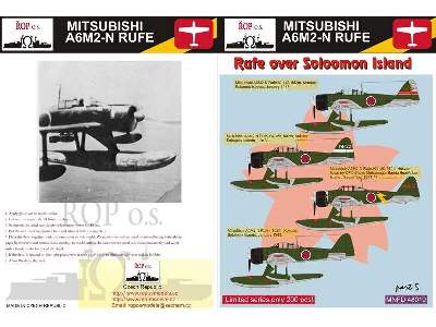 Mitsubishi A6m2-n Rufe - Rufe Over Soloomon Island - image 1