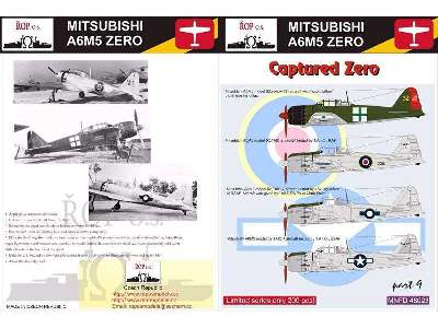 Mitsubishi A6m5 Zero Model 52 - Captured Zero - image 1