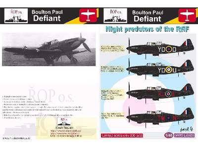 Boulton Paul Defiant - Night Predators Of The RAF - image 1