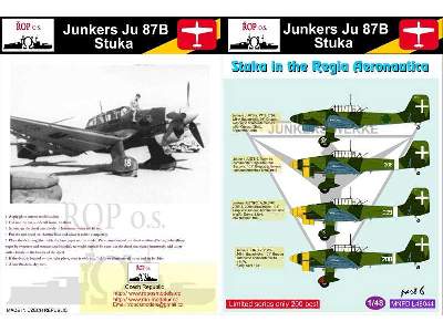 Junkers Ju-87b Stuka - Stuka In The Regia Aeronautica - image 1