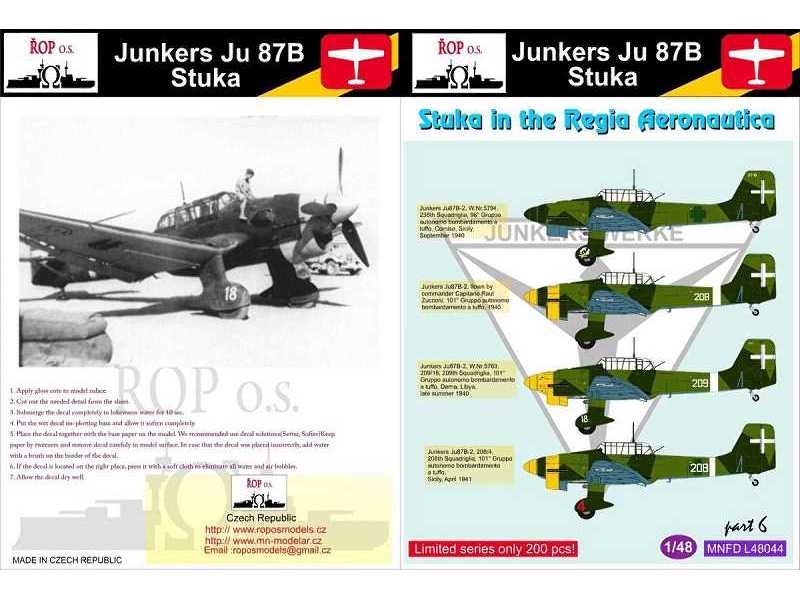 Junkers Ju-87b Stuka - Stuka In The Regia Aeronautica - image 1