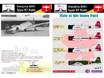 Nakajima B5n1 Type 97 Kate - Kate At The Home Front - image 2