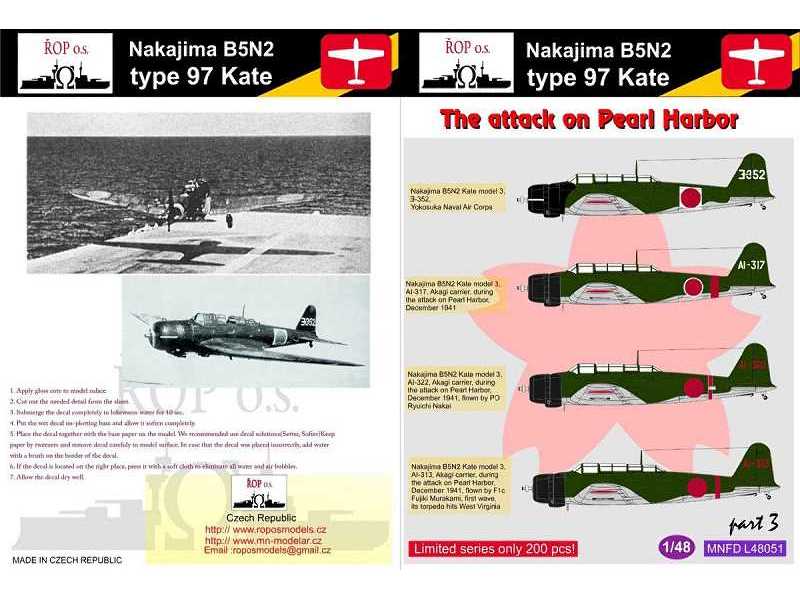 Nakajima B5n2 Type 97 Kate - The Attack On Pearl Harbor - image 1