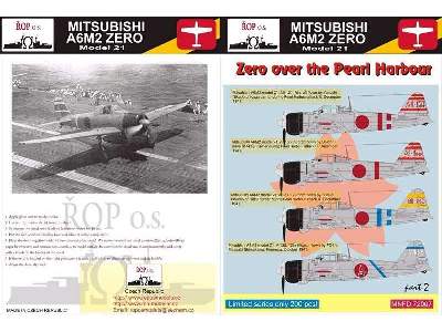 Mitsubishi A6m2 Zero Model 21 - Zero Over The Pearl Harbour - image 1