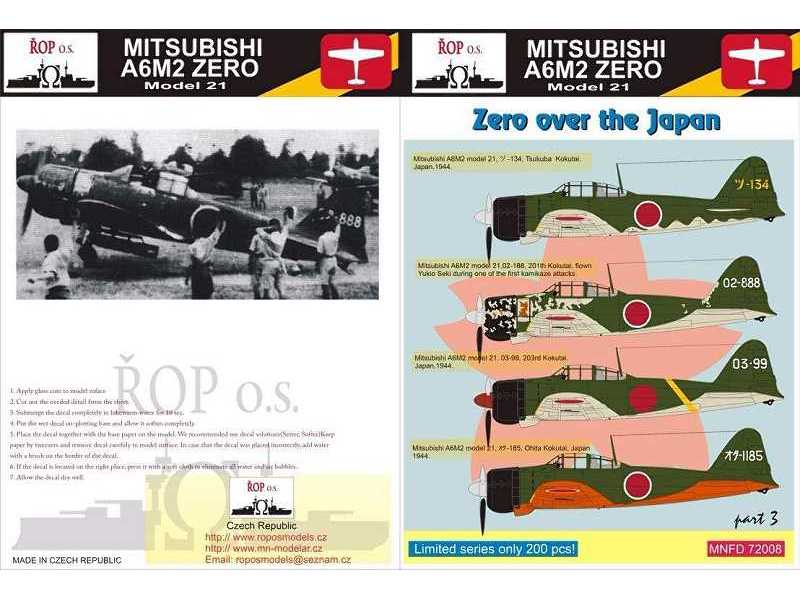 Mitsubishi A6m2 Zero Model 21 - Zero Over The Japan - image 1