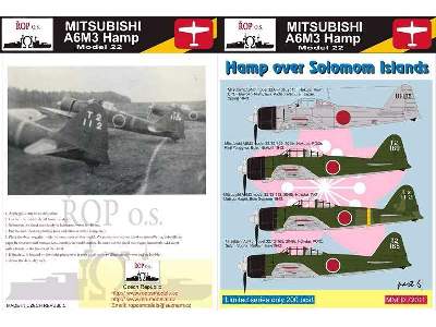 Mitsubishi A6m3 Hamp Model 22 - Hamp Over Solomom Islands - image 1