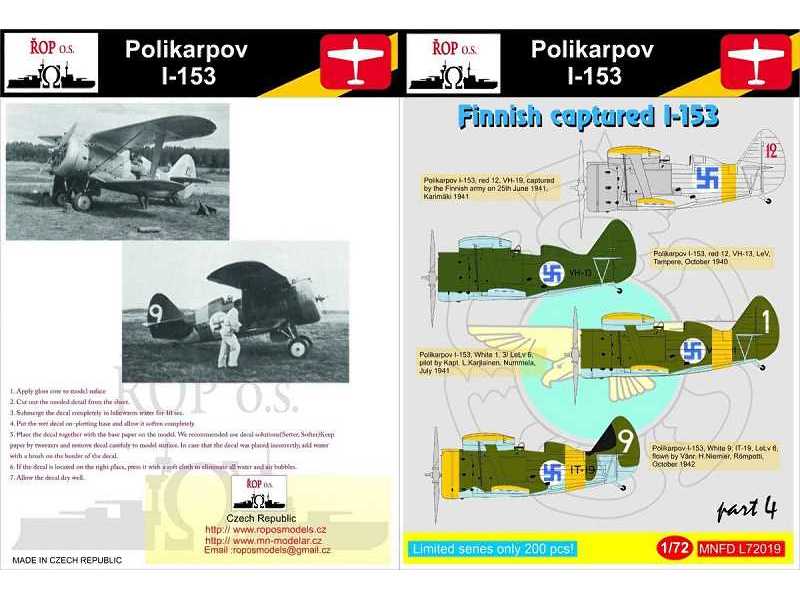 Polikarpov I-153 - Finnish Captured I-153 - image 1