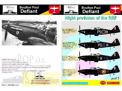 Boulton Paul Defiant - Night Predators Of The RAF - image 1