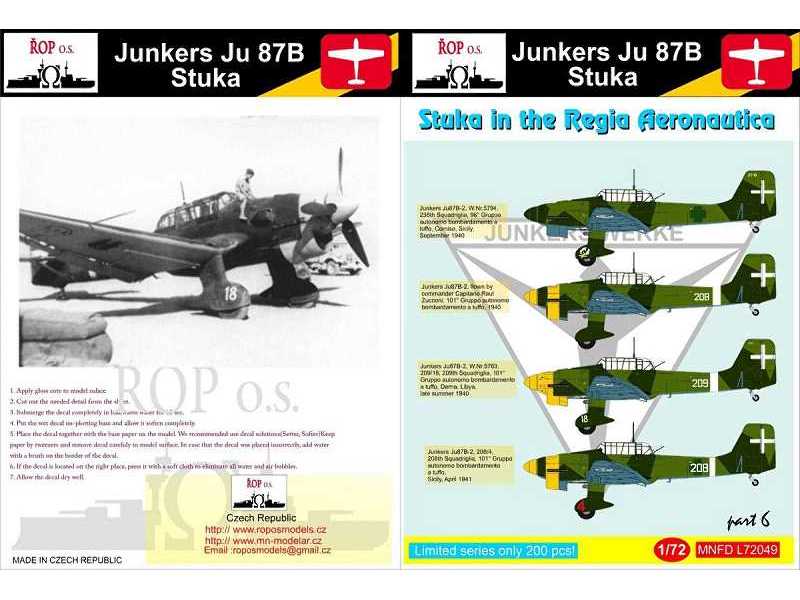Junkers Ju-87b Stuka - Stuka In The Regia Aeronautica - image 1