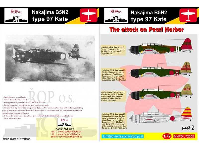 Nakajima B5n2 Type 97 Kate - The Attack On Pearl Harbor - image 1 Nakajima B5n2 Type 97 Kate - The Attack On Pearl Harbor - image 1