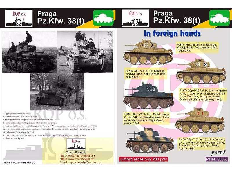 - Invasion of Poland and France t ROP o.s MNFDT35001 1:35 Praga Pz.Kpfw 38 