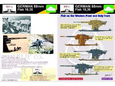 German 88mm Flak 18,36 - Flak On The Western Front And Italy Fro - image 1