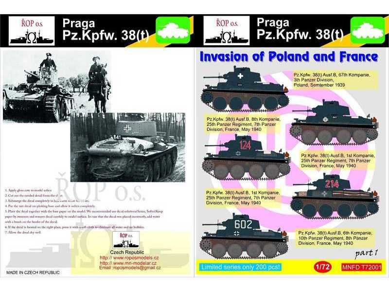 Praga Pz.Kpfw. 38(T) - Invasion Of Poland And France - image 1