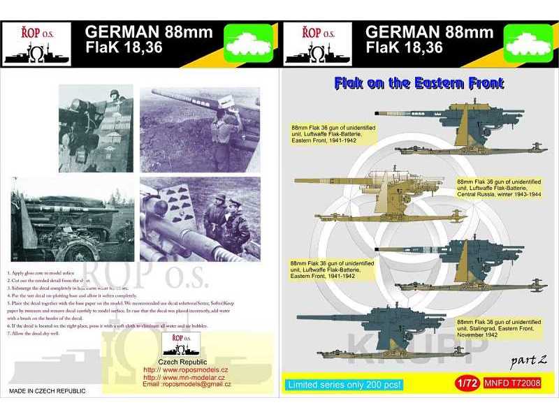 German 88mm Flak 18,36 - Flak On The Eastern Front - image 1