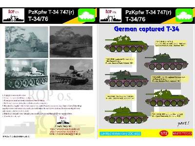 Pzkpfw T-34 747(R) T34/76 - German Captured T-34 - image 1