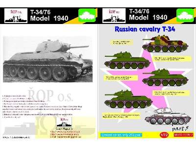 T-34/76 Model 1940 - Russian Cavalry T-34 - image 1