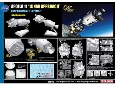 Apollo 11 "Lunar Approach" CSM "Columbia" + LM "Eagle" - image 2