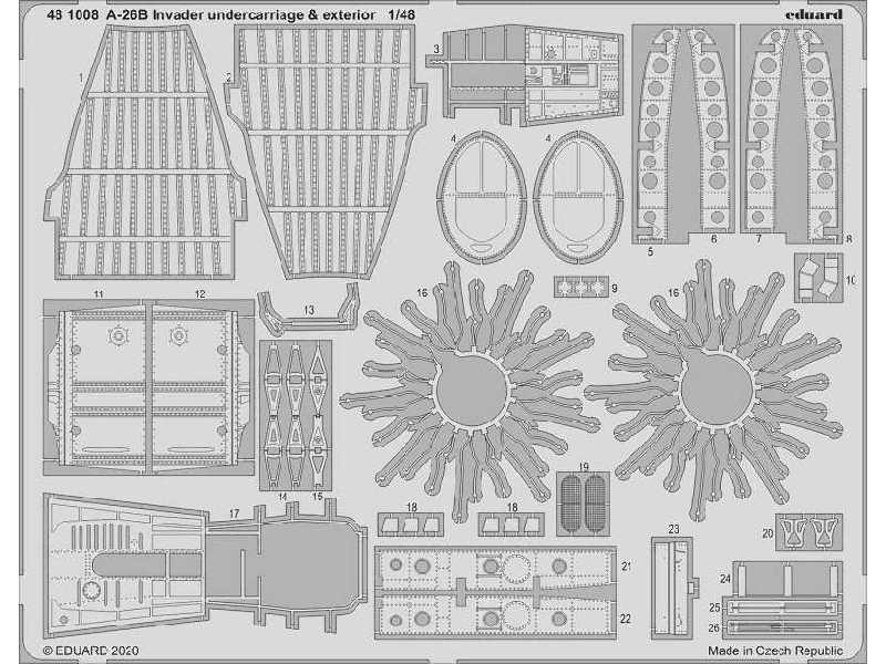 A-26B Invader undercarriage & exterior 1/48 - image 1