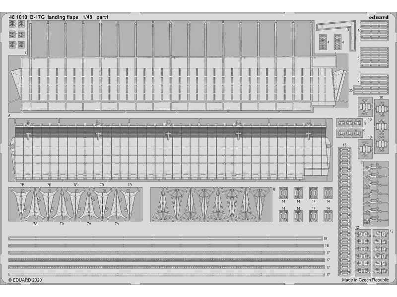 B-17G landing flaps 1/48 - Hk Models - image 1
