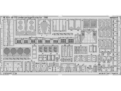 B-17G undercarriage & exterior 1/48 - Hk Models - image 1