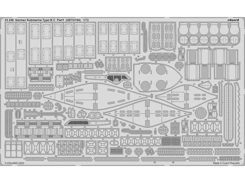 German Submarine Type IX C part 1 (U67/ U154) 1/72 - image 1