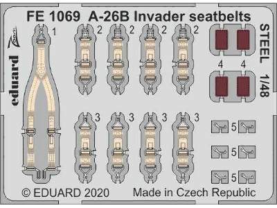 A-26B Invader seatbelts STEEL 1/48 - image 1