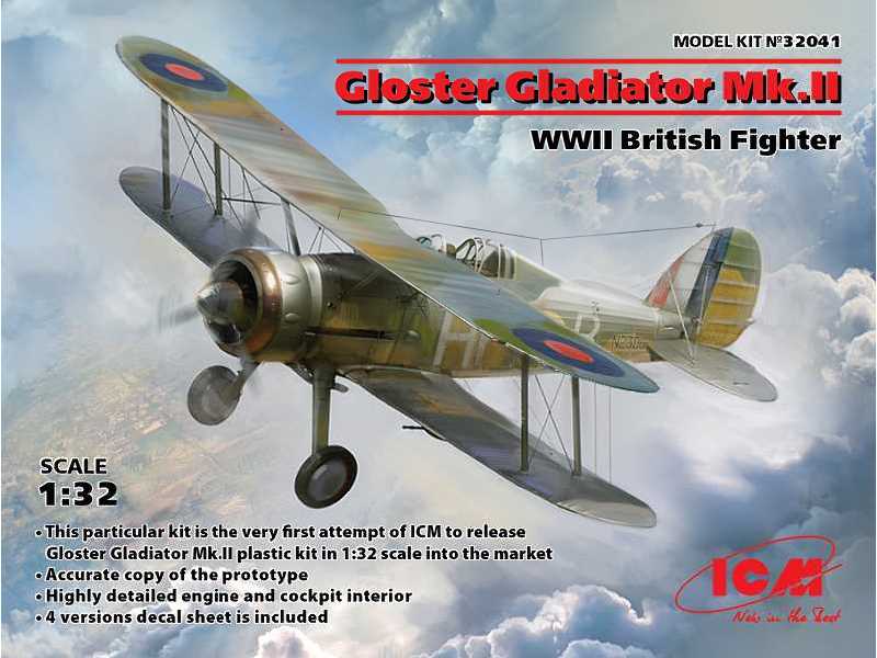 Gloster Gladiator Mk.II, WWII British Fighter - image 1