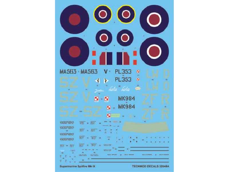 Decals - Supermarine Spitfire IX - image 1