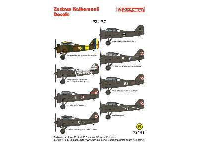 Decals - PZL P.7a - image 2