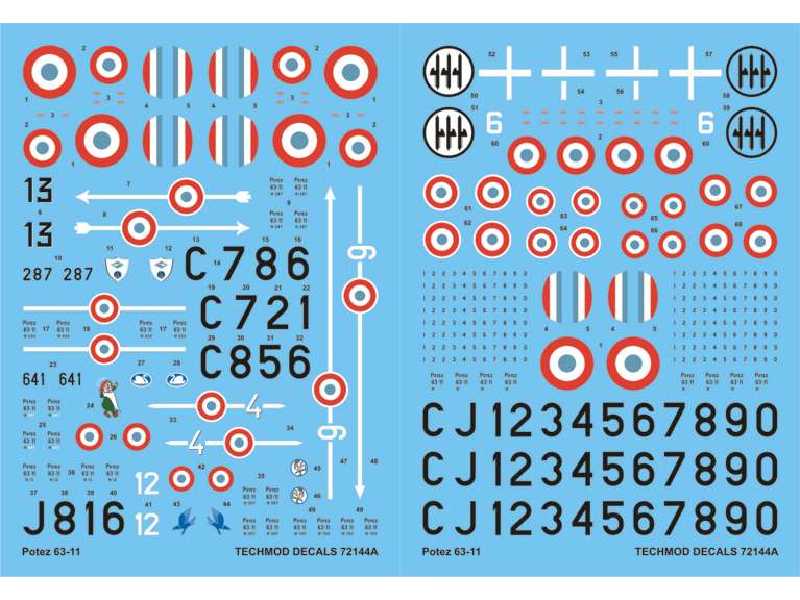 Decals - Potez 63-11 - image 1 Decals - Potez 63-11 - image 1