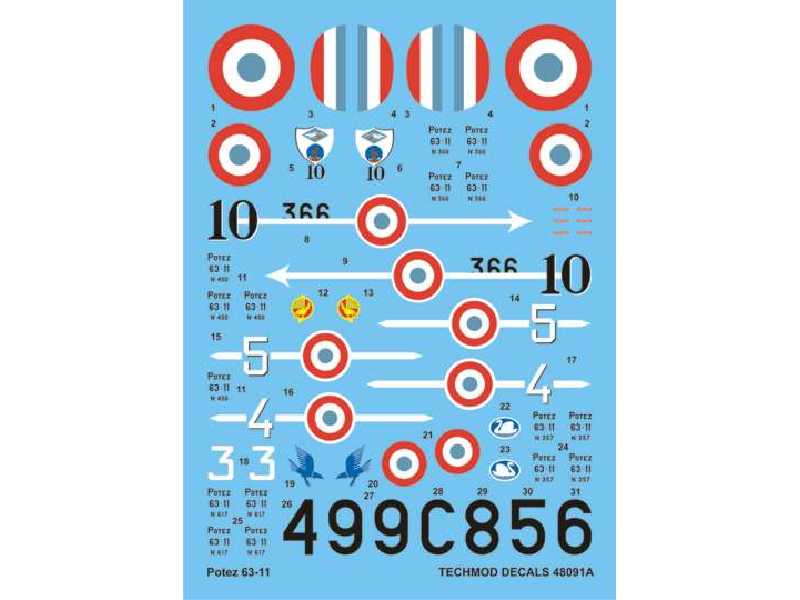 Decals - Potez 63-11 - image 1