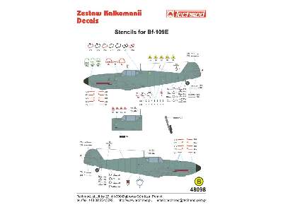 Decals - Stencils for Messerschmitt Bf 109E - image 2