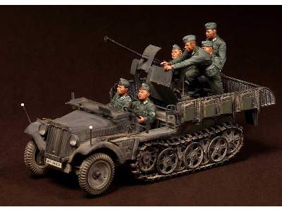 Crew For Sd.Kfz.10/4 Fur 2cm Flak 30 (For Dragon 6739) 6 Figures - image 10