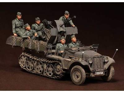 Crew For Sd.Kfz.10/4 Fur 2cm Flak 30 (For Dragon 6739) 6 Figures - image 14