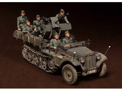 Crew For Sd.Kfz.10/4 Fur 2cm Flak 30 (For Dragon 6739) 6 Figures - image 16