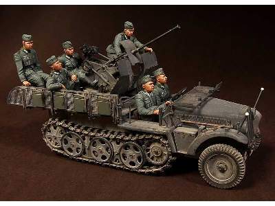 Crew For Sd.Kfz.10/4 Fur 2cm Flak 30 (For Dragon 6739) 6 Figures - image 17