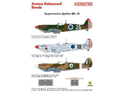 Decals - Supermarine Spitfire IX - image 2