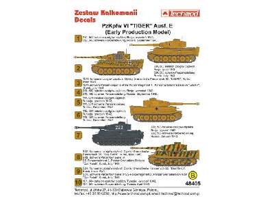 Decals - Pz.Kpfw.VI Tiger Ausf.E (Early Production Model) - image 2