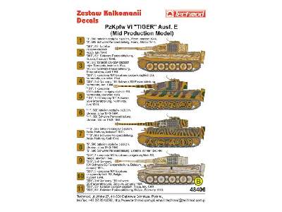 Decals - Pz.Kpfw.VI Tiger Ausf.E (Mid Production Model) - image 2