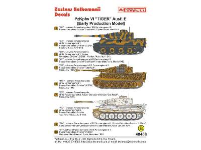 Decals - Pz.Kpfw.VI Tiger Ausf.E (Early Production Model) - image 2