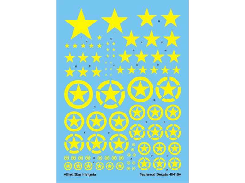Decals - Allied Star Insignia Yellow - image 1