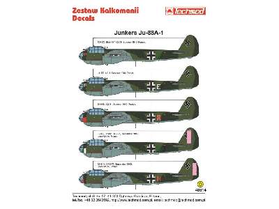 Decals - Junkers Ju 88A-1 - image 2