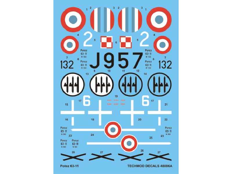 Decals - Potez 63-11 - image 1