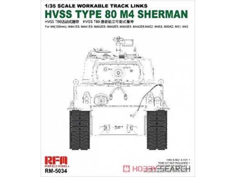 Workable Track Links for HVSS Type 80 M4 Sherman - image 1