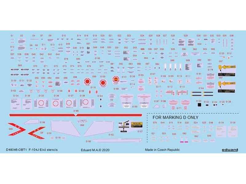 F-104J Eikó stencils 1/48 - image 1