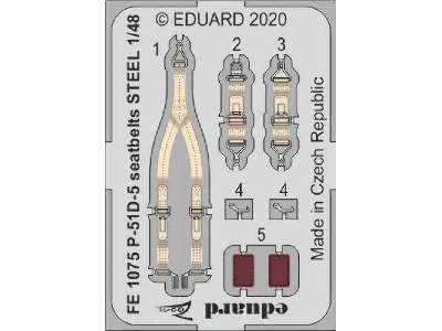 P-51D-5 seatbelts STEEL 1/48 - image 1