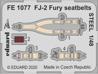 FJ-2 Fury seatbelts STEEL 1/48 - image 1