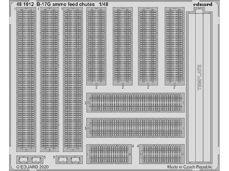 B-17G ammo feed chutes 1/48 - Hk Models - image 1