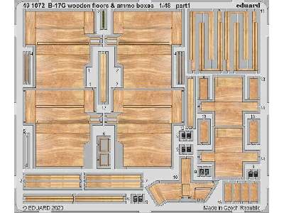 B-17G wooden floors & ammo boxes 1/48 - Hk Models - image 1
