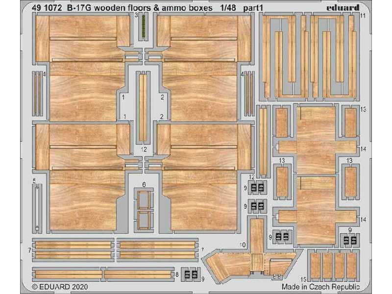 B-17G wooden floors & ammo boxes 1/48 - Hk Models - image 1